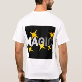 魔法スターズホワイトTシャツ | Zデザイン Tシャツ