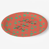 魔法スターバースデーグリーンオレンジサーカスパーティー ペーパープレート (アングル)