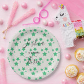 魔法スターバースデーグレーグリーン紙プレート ペーパープレート (パーティー)