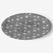 魔法スターバースデーグレーベビー 男女兼用 ペーパープレート (アングル)