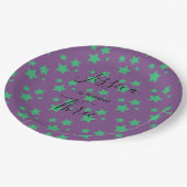 魔法スターバースデーパープルグリーンキッズベビーサーカス ペーパープレート (アングル)