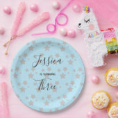 魔法スターバースデーブルー男の赤ちゃん紙プレート ペーパープレート (パーティー)