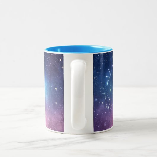「魔法スターリーマグ君の日を輝かせろ」 ツートーンマグカップ (ハンドル)