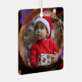 魔法スノーグローブイリュージョンホリデイ2フォトヴィネット メタルオーナメント (正面右)