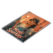 魔法スパークルプリンセスジャーナル – おもしろいノートブック ノートブック (左側)