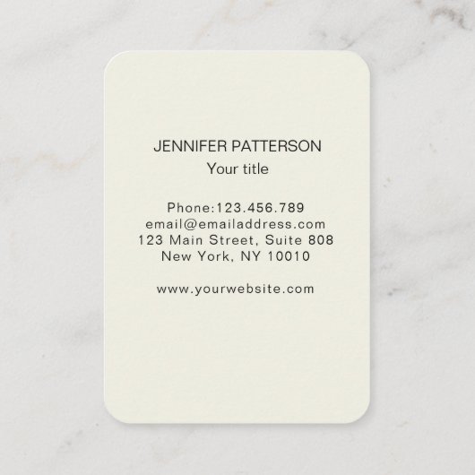 魔法スピリチュアル名刺 名刺 (裏面)