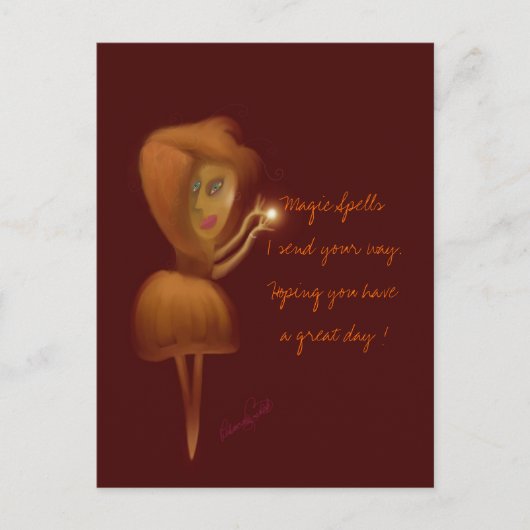 魔法スペル ポストカード (正面)