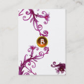 魔法スワールオレンジ酸ジェムモノグラム 名刺 (裏面)