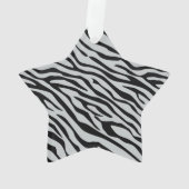 魔法ゼブラクリックシストラカスタマイズーをグレーカラーに オーナメント (裏面)