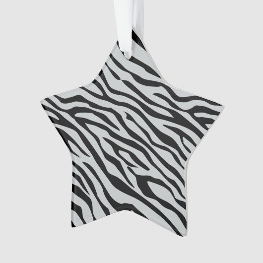 魔法ゼブラクリックシストラカスタマイズーをグレーカラーに オーナメント (正面)