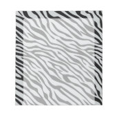 魔法ゼブラクリックシストラカスタマイズーをグレーカラーに ノートパッド (正面)