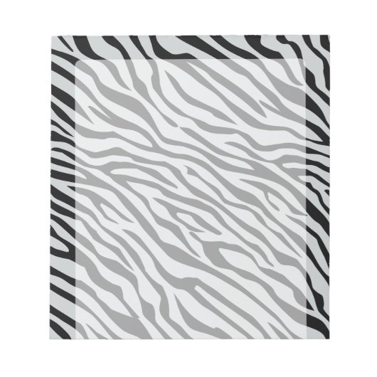 魔法ゼブラクリックシストラカスタマイズーをグレーカラーに ノートパッド (正面)