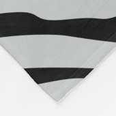 魔法ゼブラクリックシストラカスタマイズーをグレーカラーに フリースブランケット (角)