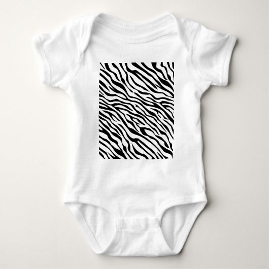 魔法ゼブラクリックシストラカスタマイズーをグレーカラーに ベビーボディスーツ (正面)