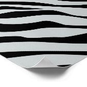 魔法ゼブラクリックシストラカスタマイズーをグレーカラーに ポスター (角)