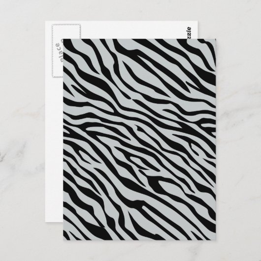 魔法ゼブラクリックシストラカスタマイズーをグレーカラーに ポストカード (正面/裏面)