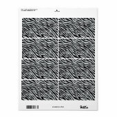 魔法ゼブラクリックシストラカスタマイズーをグレーカラーに ラベル (フルシート)