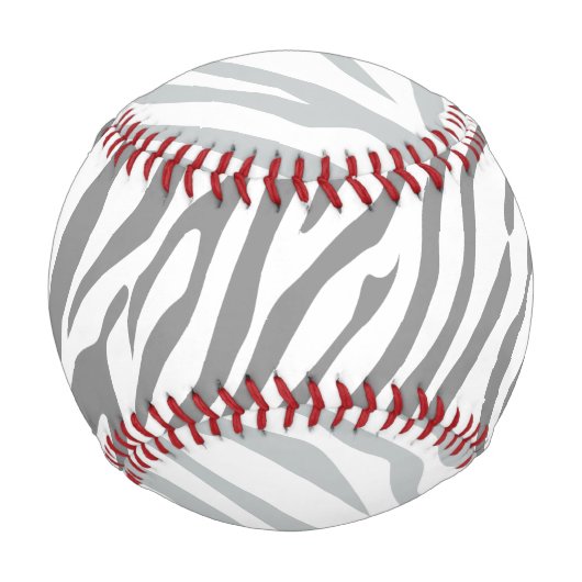魔法ゼブラクリック縞からグレーカスタマイズラー 野球ボール (裏面)