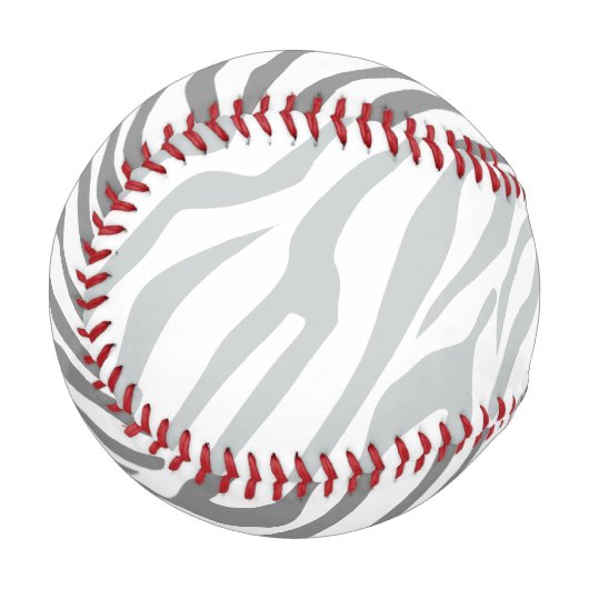 魔法ゼブラクリック縞からグレーカスタマイズラー 野球ボール (正面左)