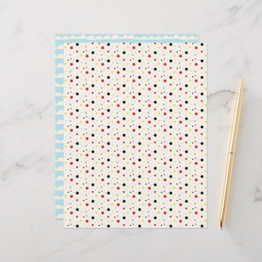 魔法タイニースターズスクラップブック紙 (正面/裏面インサイチュ)