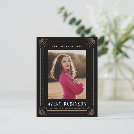 魔法タロット卒業写真発表葉書 ポストカード (スタンド正面)