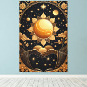 魔法タロット絵画の キャンバスプリント (インサイチュ (ウッドフロア))