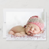 魔法ダストインピンク3フォトホリデーカード シーズンカード (正面)