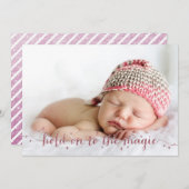 魔法ダストインピンク3フォトホリデーカード シーズンカード (正面/裏面)