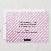 魔法ダストインピンク3フォトホリデーカード シーズンカード (裏面)