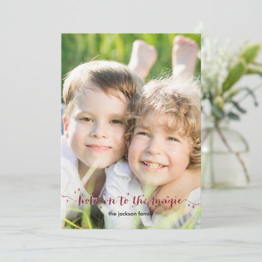 魔法ダストフォトホリデーカード シーズンカード (スタンド正面)