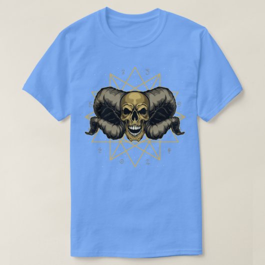 魔法デーモンスカル Tシャツ (デザイン正面)