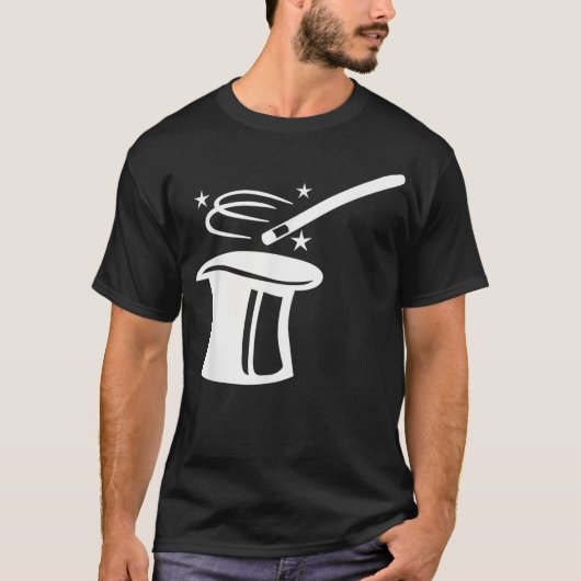魔法トップハットとスティック Tシャツ (正面)