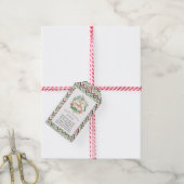 魔法トナカイ |クリスマスラベル ギフトタグ (より糸付き)