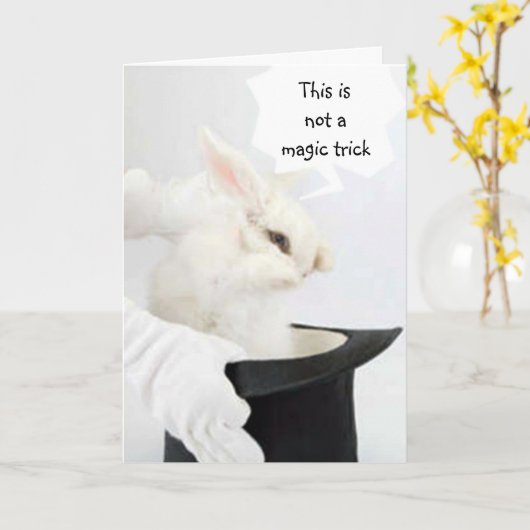 魔法トリックではない。 カード (黄色い花)