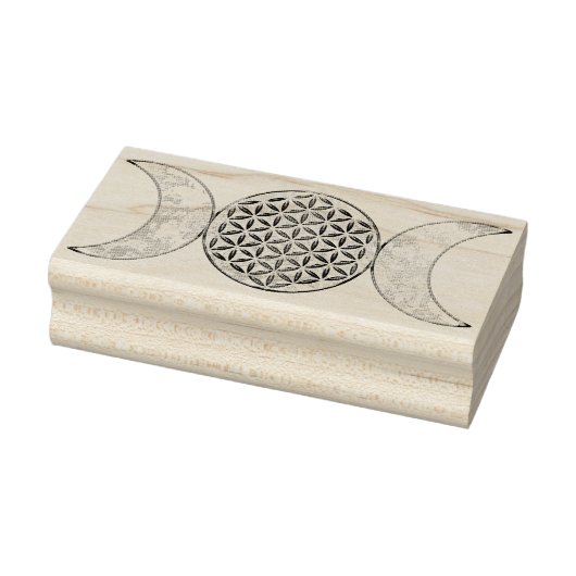 魔法トリプルムーン – スピリットフラワー・オブ・ライフ2 ラバースタンプ (スタンプ)