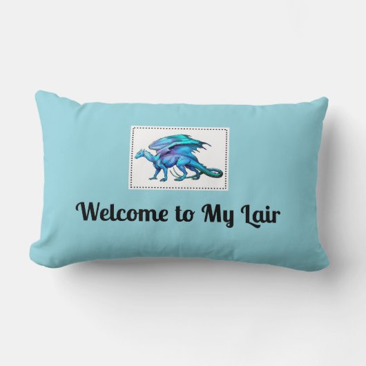 魔法ドラゴンピロー – ようこそMy Lair ランバークッション (正面)