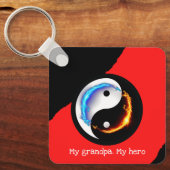 魔法ドラゴンファンタジーアート キーホルダー (正面)