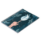 魔法ナイトブルーネイビーフレーム。火の光の精神 ノートブック (左側)