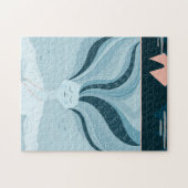 魔法ナイトマーメイド。ネイビーブルー航海のスピリット ジグソーパズル (横)