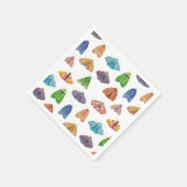 魔法ナイトモスパターン。神秘的な蝶 スタンダードカクテルナプキン (角)