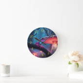 魔法ネオンカエル ラウンド壁時計 (ホーム)