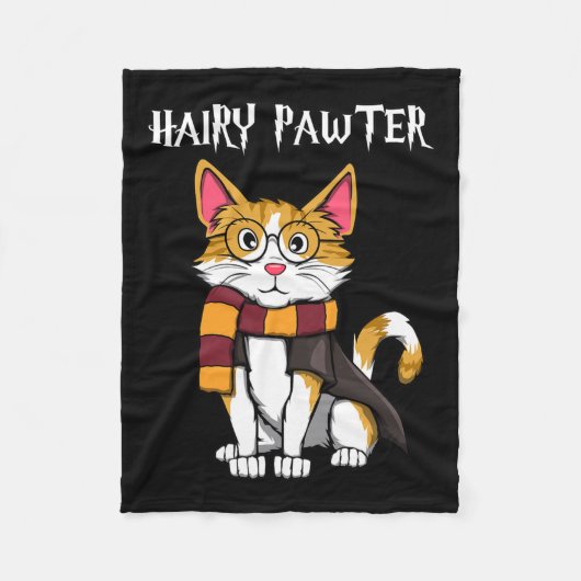 魔法ネコGles Wich Cat フリースブランケット (正面)