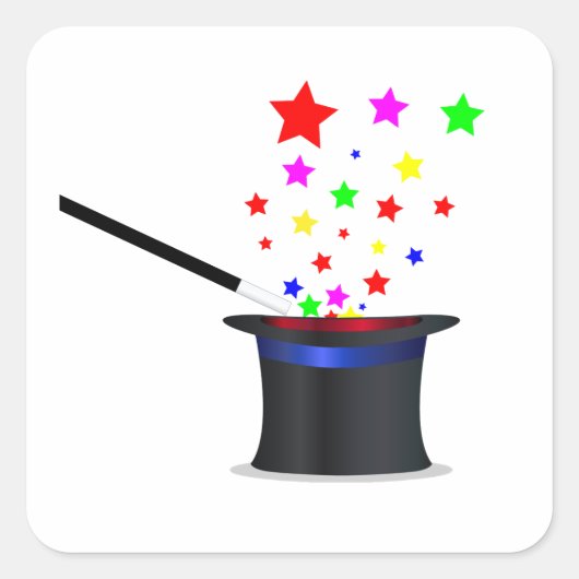 魔法ハットアンドワンド スクエアシール (正面)