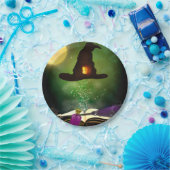 魔法ハット&魔法の魔導書のお洒落おもしろいパーティー ペーパープレート (パーティー)