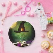 魔法ハット&魔法の魔導書のお洒落おもしろいパーティー ペーパープレート (パーティー)