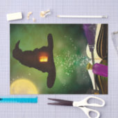 魔法ハット&魔法の魔導書のお洒落おもしろいパーティー 薄葉紙 (クラフト)