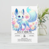魔法ハッピーキツネデジタル誕生日 招待状 (スタンド正面)