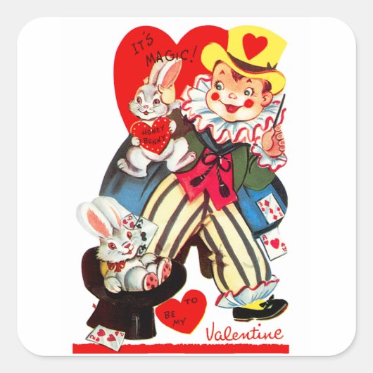 魔法ハニーバニー スクエアシール (正面)