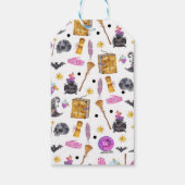 魔法ハロウィーンの水の色お洒落党の好意 ギフトタグ (裏面)