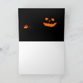 魔法ハローウィンパーティ招待状。カード カード (内部)